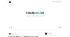 Desktop Screenshot of poeticoding.com